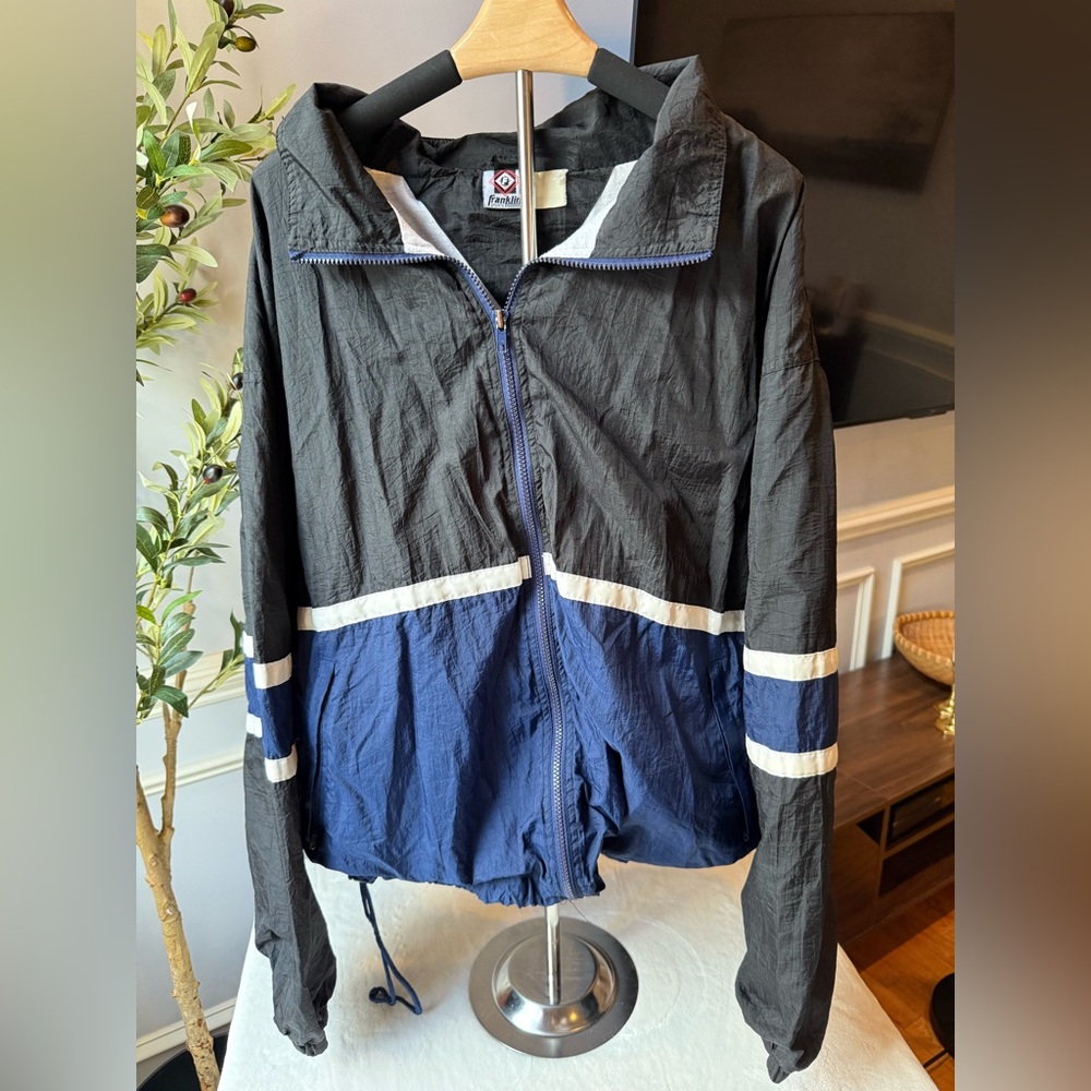 Vintage Retro Franklin Sports Colorblock Windbreaker Jacket 90s Y2K Medium Large
